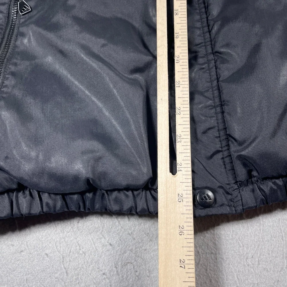 Vintage Adidas Jacket Mens Large Snap Zip Front Puffer Nylon Red Logo‎ 90s